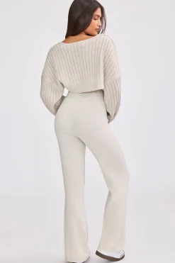 Oh Polly Knitwear^Oversized Chunky Knit Shrug in Cream