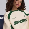 Oh Polly Sweatshirts | Matching Sets^Oversized Colourblock Sweatshirt in Marble