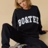 Oh Polly Tracksuits | Sweatshirts^Oversized Crew Neck Sweatshirt in Black