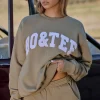 Oh Polly Tracksuits | Sweatshirts^Oversized Crew Neck Sweatshirt in Soft Olive SoftOlive