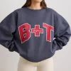 Oh Polly Women'S Clothing Sale - $65 And Under | Women'S Clothing Sale - $40 And Under^Oversized Crew Neck Sweatshirt in Slate