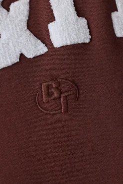 Oh Polly Tracksuits | Sweatshirts^Oversized Crew Neck Sweatshirt in Mahogany