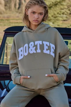 Oh Polly Tracksuits | Sweatshirts^Oversized Hooded Sweatshirt in Soft Olive SoftOlive