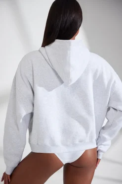 Oh Polly Tracksuits | Sweatshirts^Oversized Hooded Sweatshirt in Heather Grey HeatherGrey