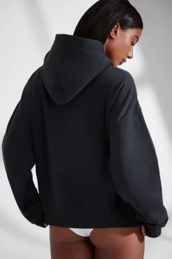 Oh Polly Tracksuits | Sweatshirts^Oversized Hooded Sweatshirt in Black