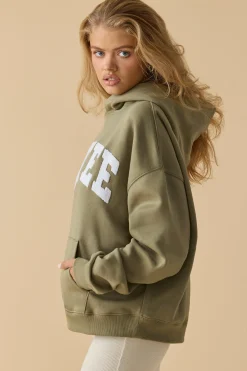 Oh Polly Tracksuits | Sweatshirts^Oversized Hooded Sweatshirt in Soft Olive SoftOlive