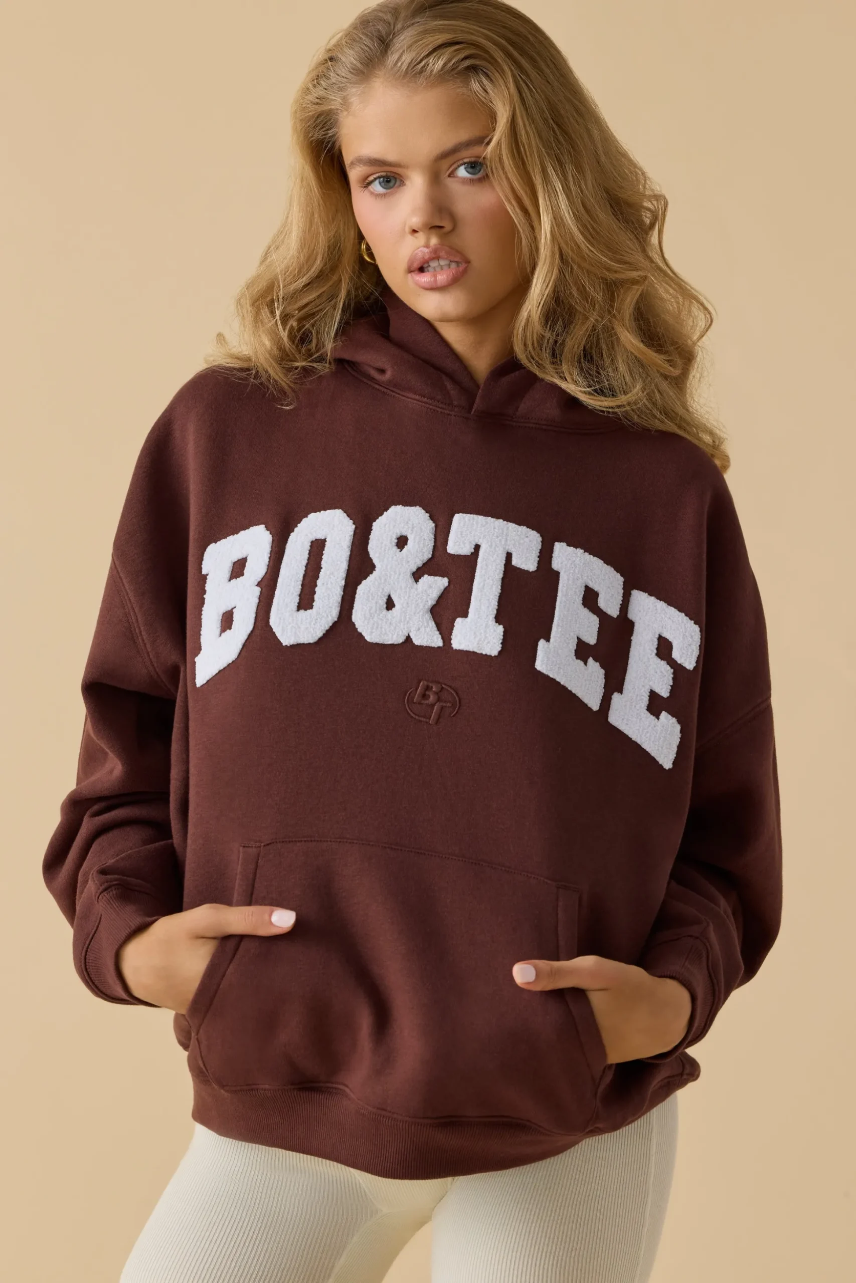 Oh Polly Tracksuits | Sweatshirts^Oversized Hooded Sweatshirt in Mahogany