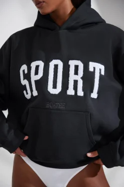 Oh Polly Tracksuits | Sweatshirts^Oversized Hooded Sweatshirt in Black