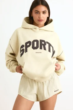 Oh Polly Sweatshirts | Matching Sets^Oversized Hoodie in Bone