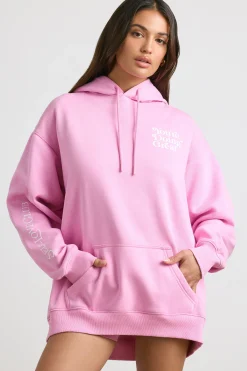 Oh Polly Tracksuits | Sweatshirts^Oversized Hoodie in Bubblegum Pink BubblegumPink