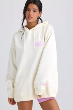 Oh Polly Tracksuits | Sweatshirts^Oversized Hoodie in EggShell