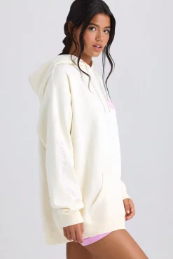 Oh Polly Tracksuits | Sweatshirts^Oversized Hoodie in EggShell