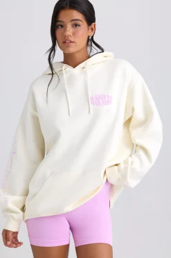 Oh Polly Tracksuits | Sweatshirts^Oversized Hoodie in EggShell