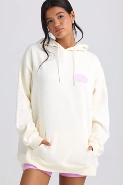 Oh Polly Tracksuits | Sweatshirts^Oversized Hoodie in EggShell