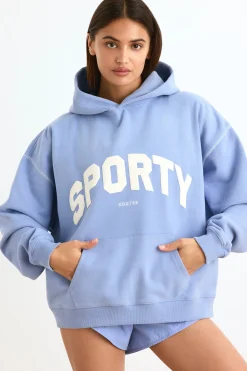 Oh Polly Sweatshirts | Matching Sets^Oversized Hoodie in Lavender Blue LavenderBlue