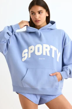 Oh Polly Sweatshirts | Matching Sets^Oversized Hoodie in Lavender Blue LavenderBlue