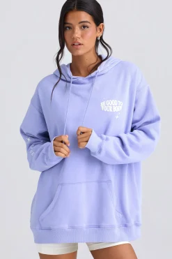 Oh Polly Tracksuits | Sweatshirts^Oversized Hoodie in Periwinkle