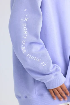 Oh Polly Tracksuits | Sweatshirts^Oversized Hoodie in Periwinkle