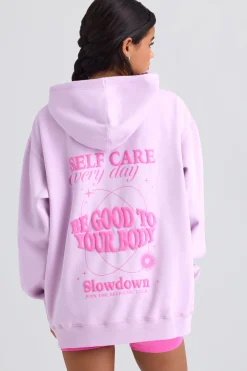 Oh Polly Tracksuits | Sweatshirts^Oversized Hoodie in Violet Pink VioletPink