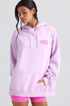 Oh Polly Tracksuits | Sweatshirts^Oversized Hoodie in Violet Pink VioletPink