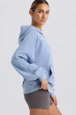Oh Polly Tracksuits | Sweatshirts^Oversized Hoodie in Washed Blue WashedBlue