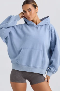 Oh Polly Tracksuits | Sweatshirts^Oversized Hoodie in Washed Blue WashedBlue