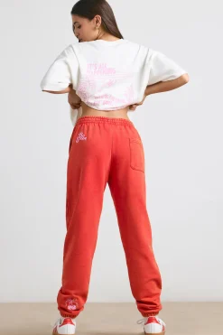 Oh Polly Tracksuits | Matching Sets^Oversized Joggers in Red