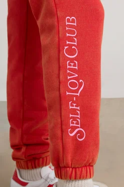 Oh Polly Tracksuits | Matching Sets^Oversized Joggers in Red