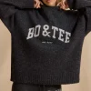 Oh Polly Knitwear | Tracksuits^Oversized Knit Jumper in Charcoal Marl CharcoalMarl