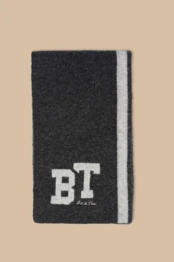 Oh Polly Knitwear^Oversized Knit Scarf in Charcoal Marl CharcoalMarl