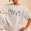 Oh Polly Tee'S & Tanks^Oversized Short Sleeve T-Shirt in Heather Grey HeatherGrey