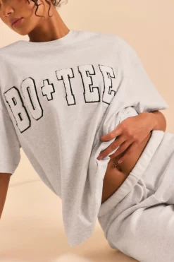 Oh Polly Tee'S & Tanks^Oversized Short Sleeve T-Shirt in Heather Grey HeatherGrey