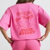 Oh Polly Matching Sets | Tee'S & Tanks^Oversized Short-Sleeve T-shirt in Hot Pink HotPink