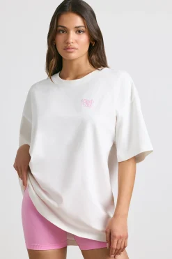 Oh Polly Tee'S & Tanks | Matching Sets^Oversized Short-Sleeve T-shirt in White
