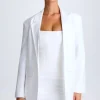 Oh Polly Fall Outfits | Outerwear^Oversized Single-Breasted Blazer in White