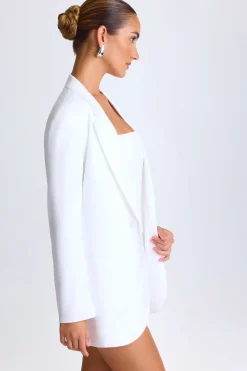 Oh Polly Fall Outfits | Outerwear^Oversized Single-Breasted Blazer in White