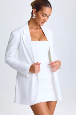 Oh Polly Fall Outfits | Outerwear^Oversized Single-Breasted Blazer in White