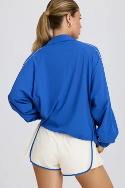 Oh Polly Coats | Tracksuits^Oversized Track Jacket in Cobalt
