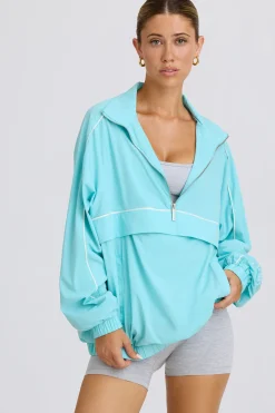 Oh Polly Coats | Tracksuits^Oversized Track Jacket in Aqua