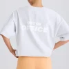 Oh Polly Tee'S & Tanks^Oversized T-Shirt in Grey Marl GreyMarl
