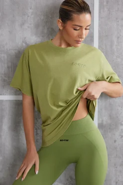 Oh Polly Tee'S & Tanks | Matching Sets^Oversized T-Shirt in Olive