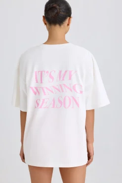 Oh Polly Tee'S & Tanks^Oversized T-Shirt in White