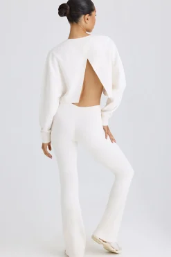 Oh Polly Petite^Petite Flared Trousers in White