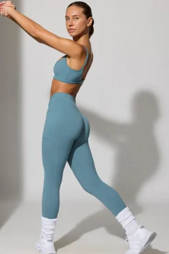 Oh Polly Women'S Clothing Sale - $65 And Under | Women'S Clothing Sale - $40 And Under^Petite Full Length Leggings with Pockets in Slate Blue SlateBlue