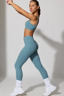 Oh Polly Women'S Clothing Sale - $65 And Under | Women'S Clothing Sale - $40 And Under^Petite Full Length Leggings with Pockets in Slate Blue SlateBlue