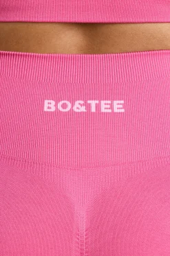 Oh Polly Petite^Petite High-Waist Define Luxe Leggings in Hot Pink