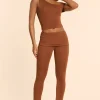 Oh Polly Women'S Clothing Sale - $65 And Under^Petite Mid Rise Modal Cashmere Blend Trousers in Chestnut Brown ChestnutBrown