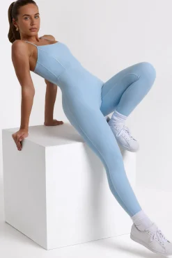 Oh Polly Women'S Clothing Sale - $65 And Under | Women'S Clothing Sale - $40 And Under^Petite Open Back Full Length Unitard in Ice Blue IceBlue