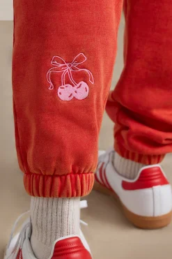Oh Polly Petite^Petite Oversized Joggers in Red