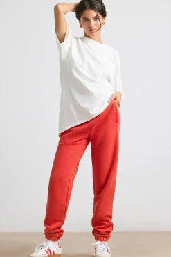 Oh Polly Petite^Petite Oversized Joggers in Red